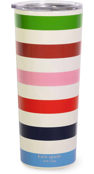 Kate Spade - Stainless Steel Tumbler, Adventure Stripe