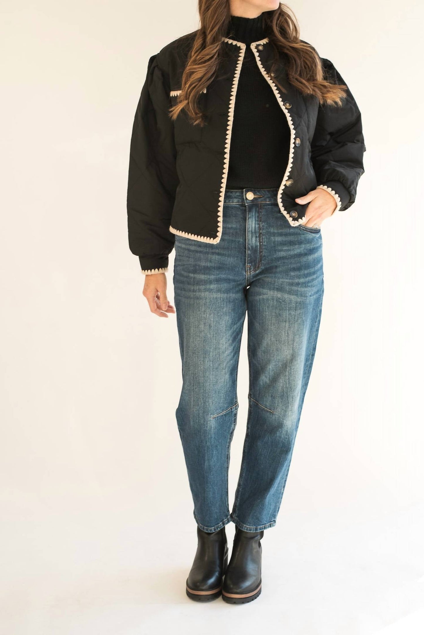 Kut From The Kloth - Ashley High Rise Slouchy Barrel Jean