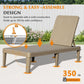 Pool Lounge Chairs Set of 2 with Adjustable Backrest