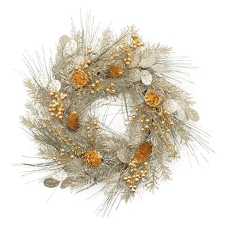 Mixed Pine Eucalyptus Berry Wreath 20"D
