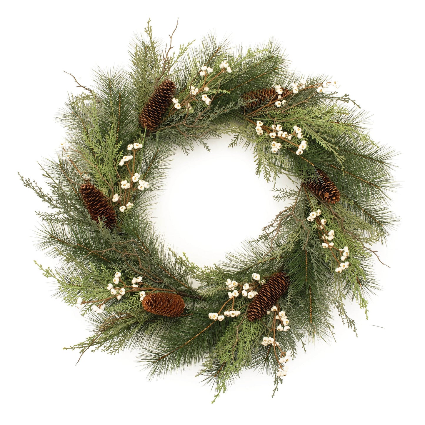 Mixed Pine and Tallow Berry Wreath 28"D