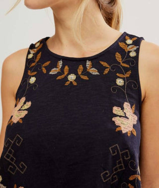 Free People - Fun And Flirty Embroidered Top