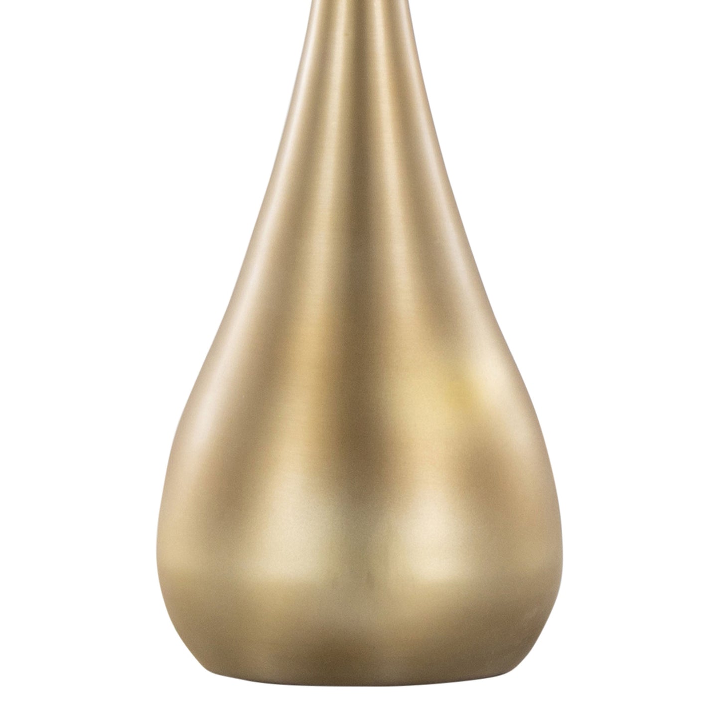 Pebble 29" Contemporary Metal Table Lamp Set in Gold with White Linen Shades - Set of 2