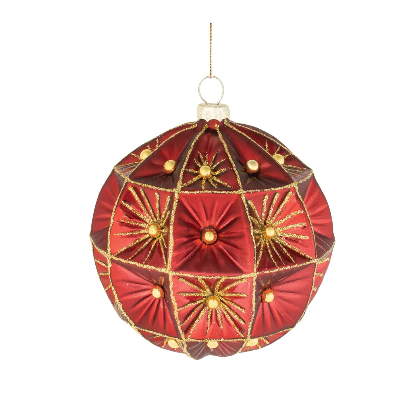 Beaded Glass Ornament (Set of 6)