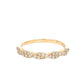 Aamiaa - 0.35 Carat Natural Diamond Cluster Twist Band Ring - Size 6.5
