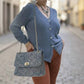 Auren - Women's Blossom Denim Shoulder Bag