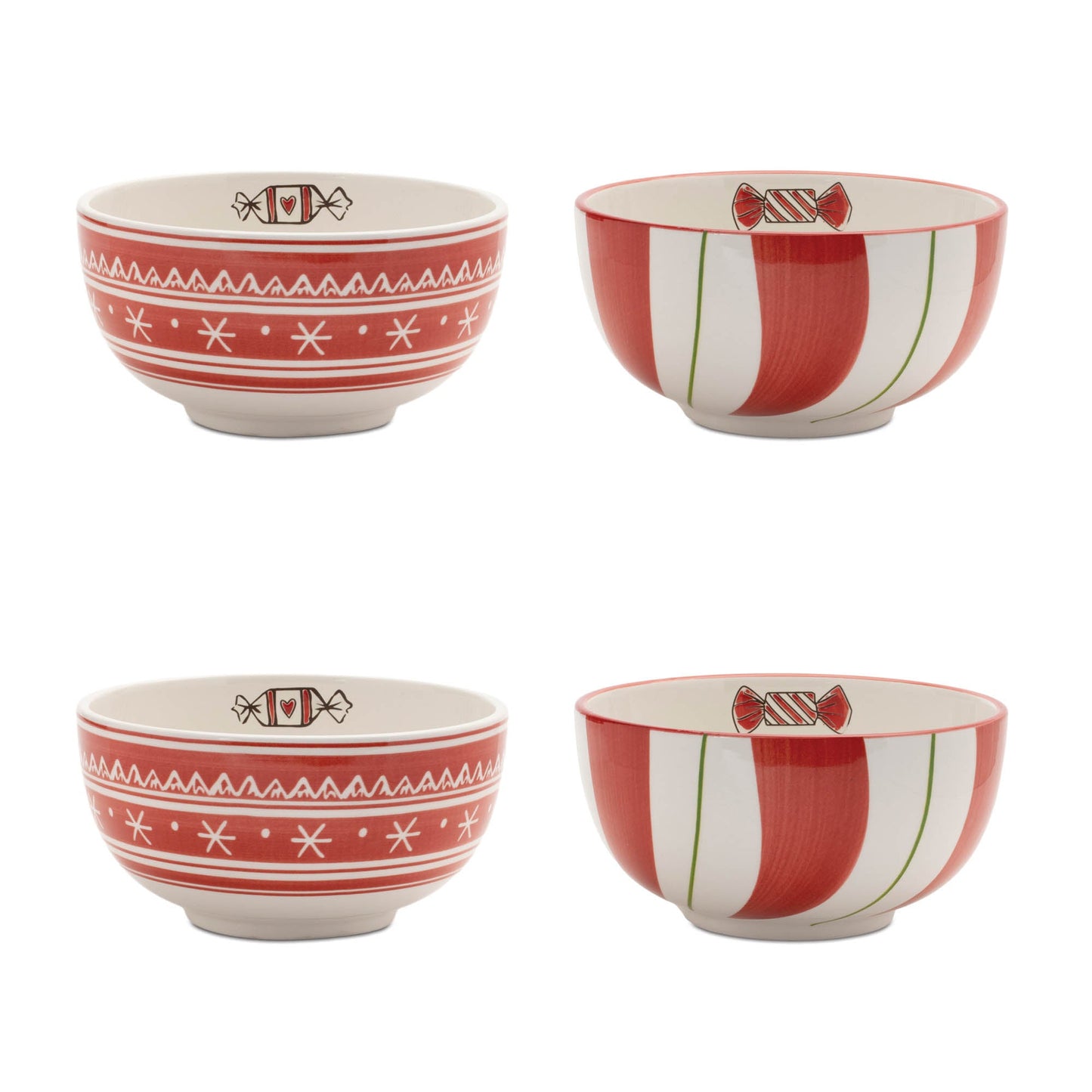 Ceramic Santa Candy Bowl (Set of 4)