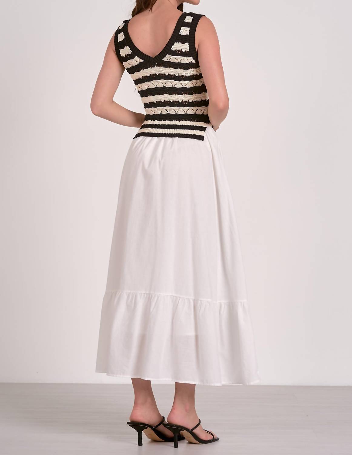 Elan - Midi Sweater Skirt Dress Combo