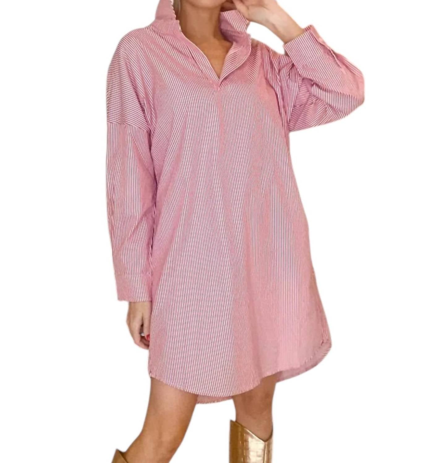 Caryn Lawn - Preppy Game Day Striped Dress