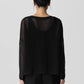 Eileen Fisher - Linen Cotton Cord Crew Neck Top Sweaters