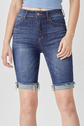 Risen - Mid Rise Clean Cuffed Shorts