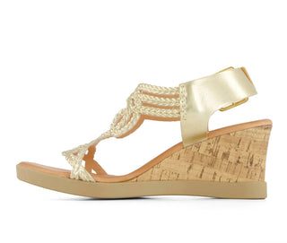 Andrea - Women's Wedge Casual Comfort Ankle Strap Sandals