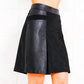 Angel Apparel - Vegan Leather Suede Combo Skirt