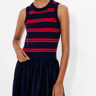 French Connection - Padma Fine Knit Striped Vest