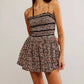 Free People - Bali Checked Out Printed Romper