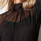 Sanctuary - Sheer Volume Metallic Blouse