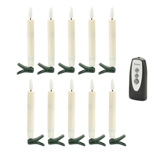 LED Clip-On Taper Candle (Set of 10)