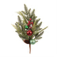 Pine and Ball Ornament Spray (Set of 2)