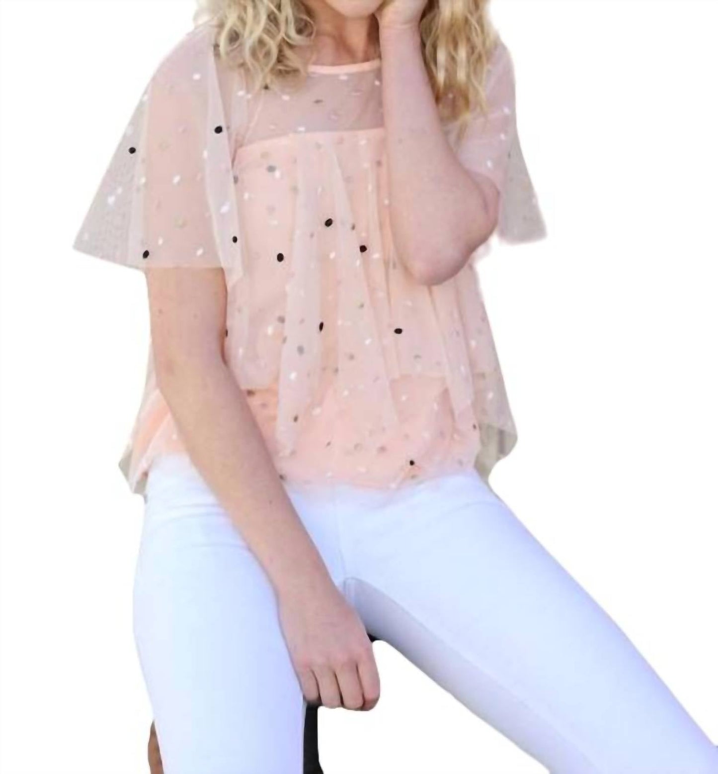 Eva Franco - Tiered Polka Dot Top