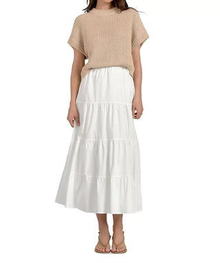 Elan - Mixed Media Sweater Midi Dress