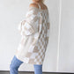 Anniewear - Shaina Checkered Open Cardigan