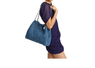 Tory Burch - Denim Fleming Soft Hobo Bag