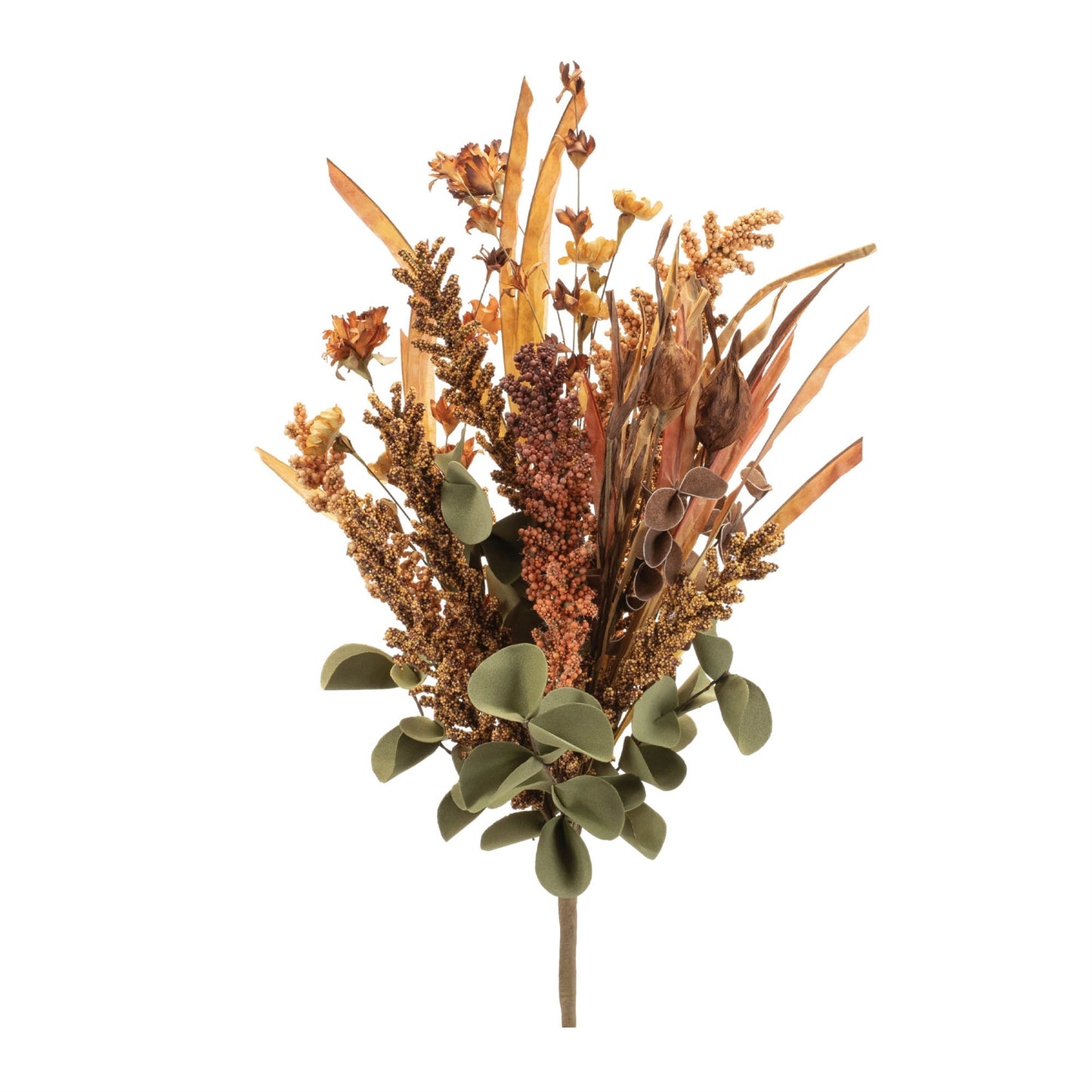 Mixed Fall Floral and Foliage Bush (Set of 6)