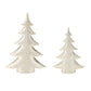 Porcelain Shimmer Pine Tree (Set of 2)