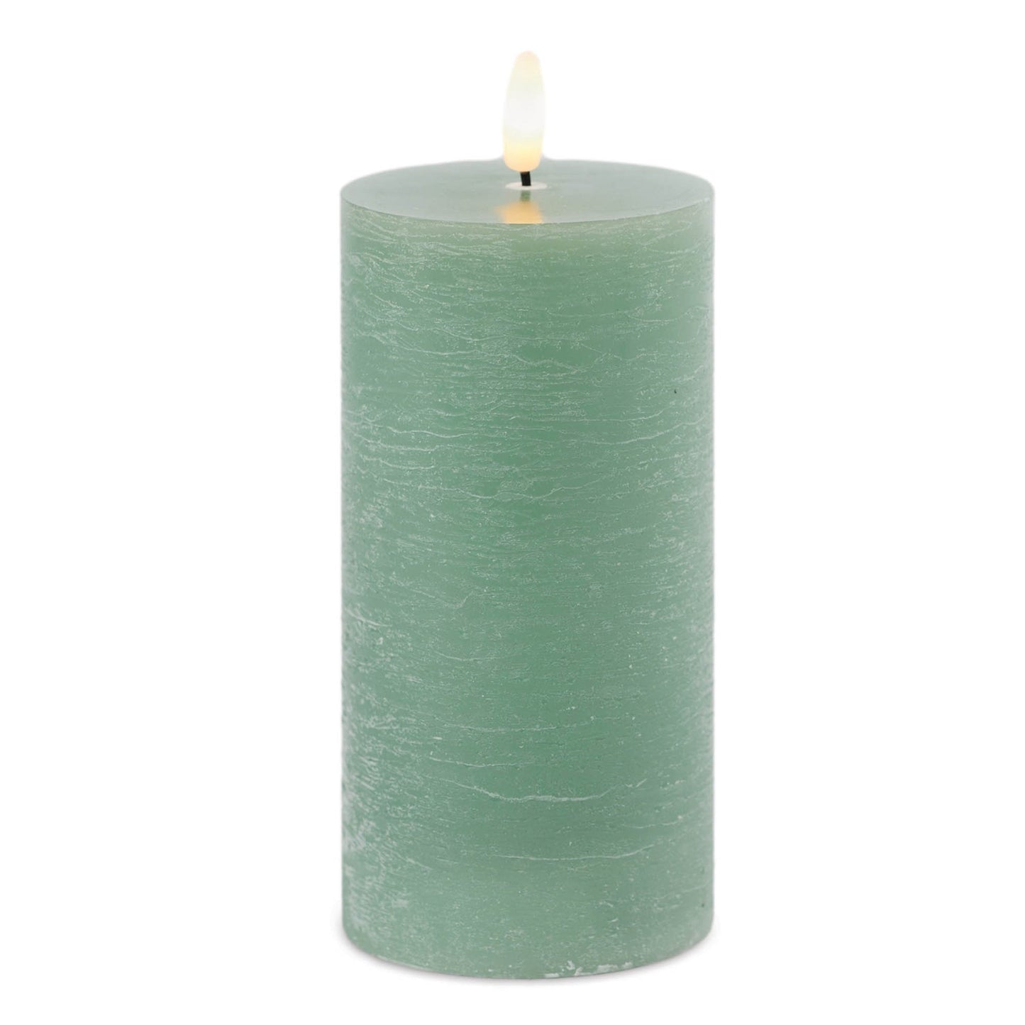FIA Wick Green Pillar Candle (Set of 2)