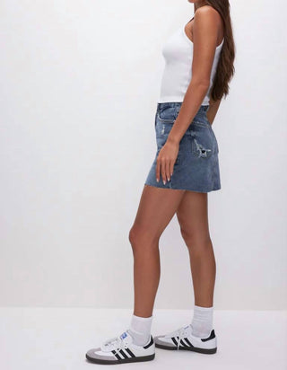 Good American - Cut Out Mini Skirt