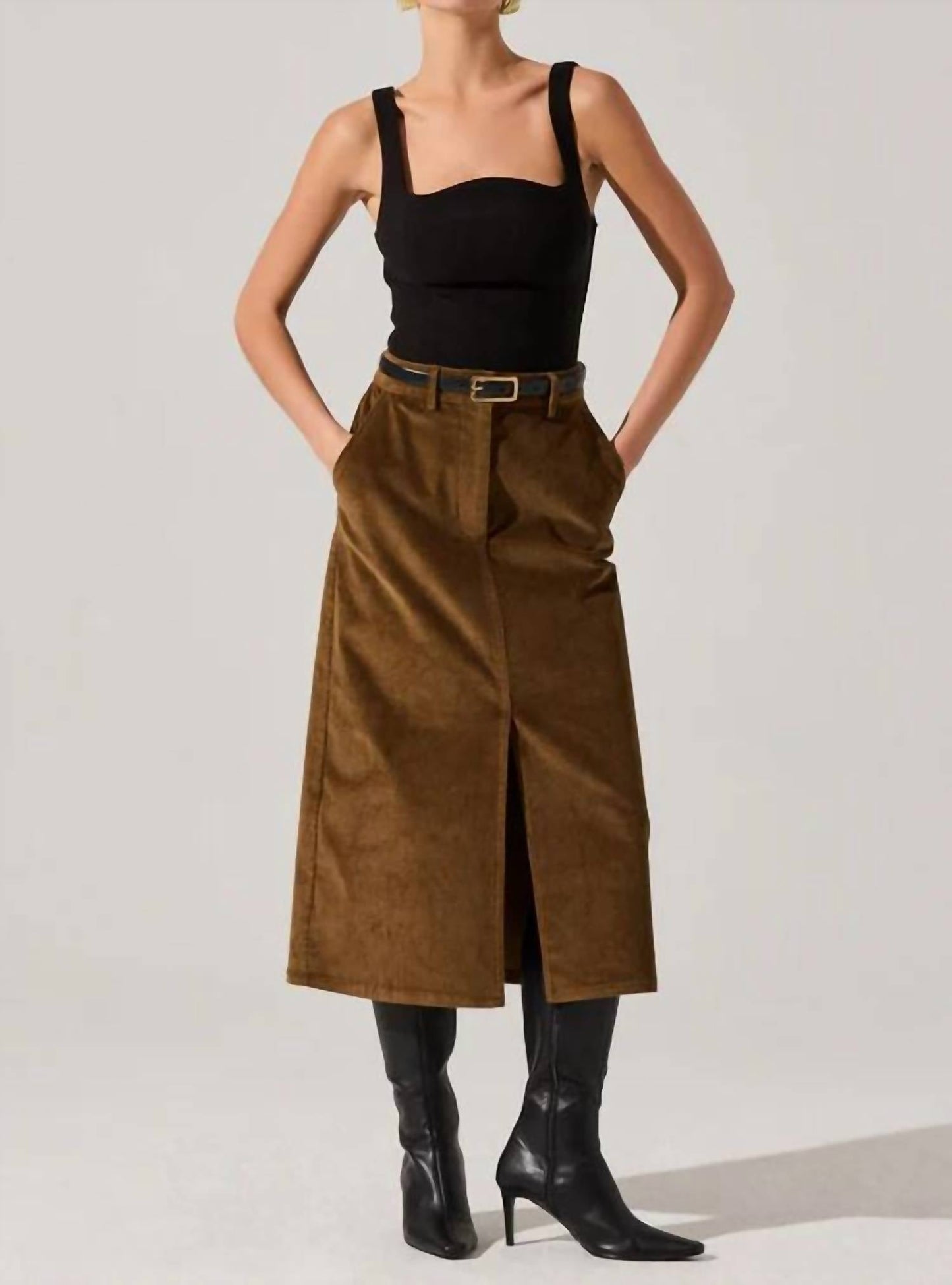 Astr - Kendal Curved Neck Bodysuit