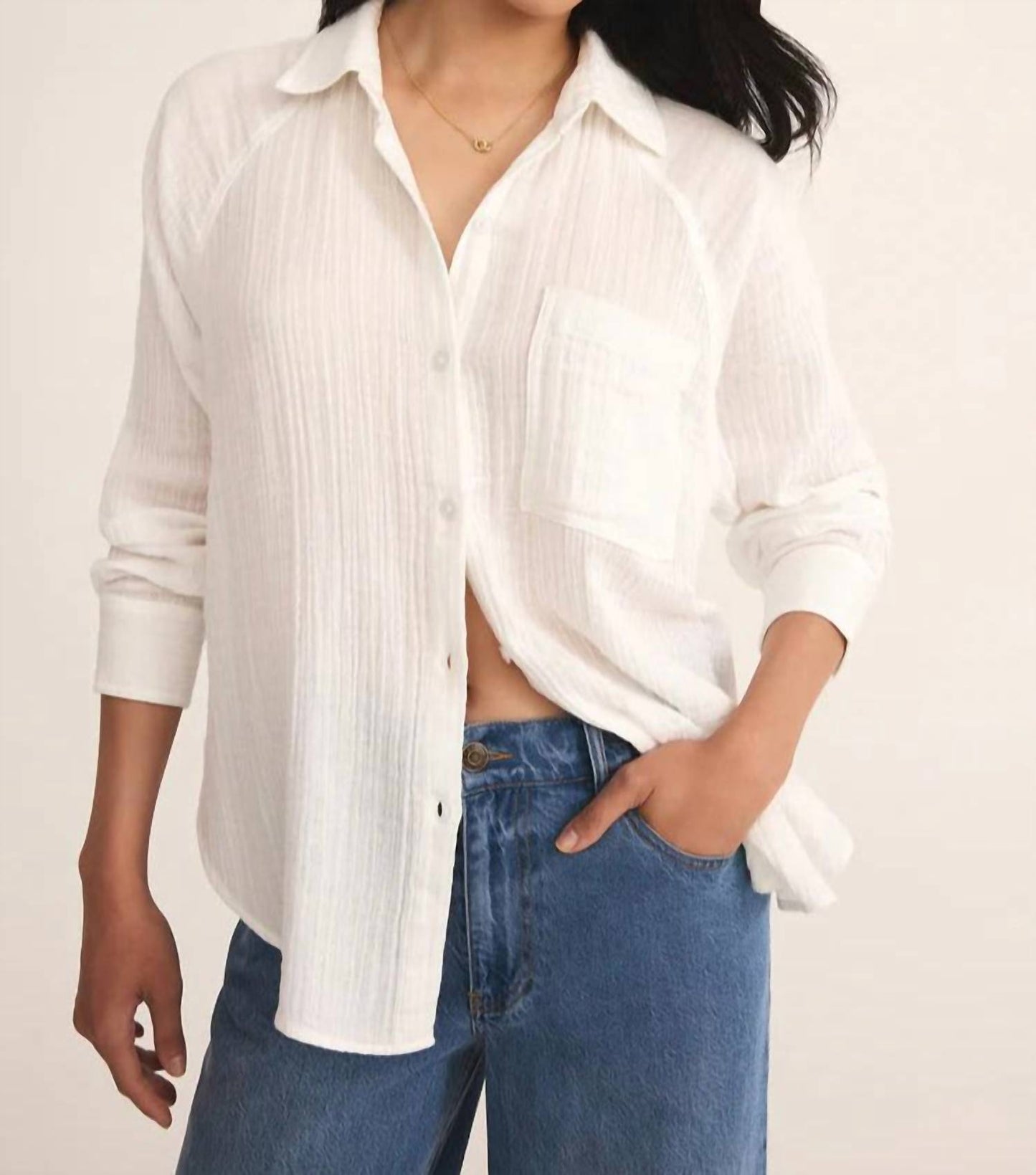 Z Supply - Perfect Airy Gauze Button Up