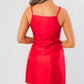 B.Right - Noelle Bow Square Neck Mini Dress