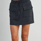Buttermelon - Washed French Terry Front Pocket Mini Skirt