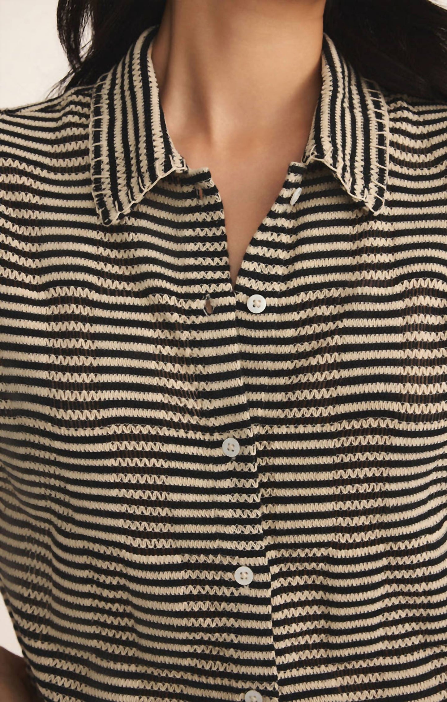 Z Supply - Monaco Crochet Button Up Shirt