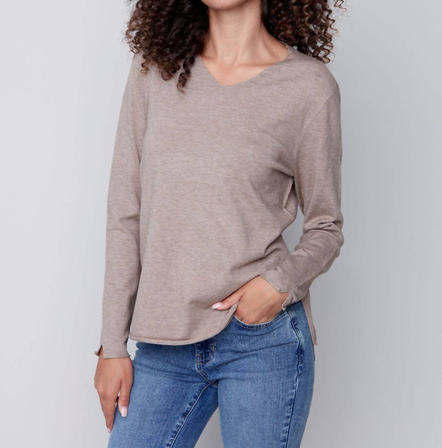 Charlie B - Basic V Neck Sweater