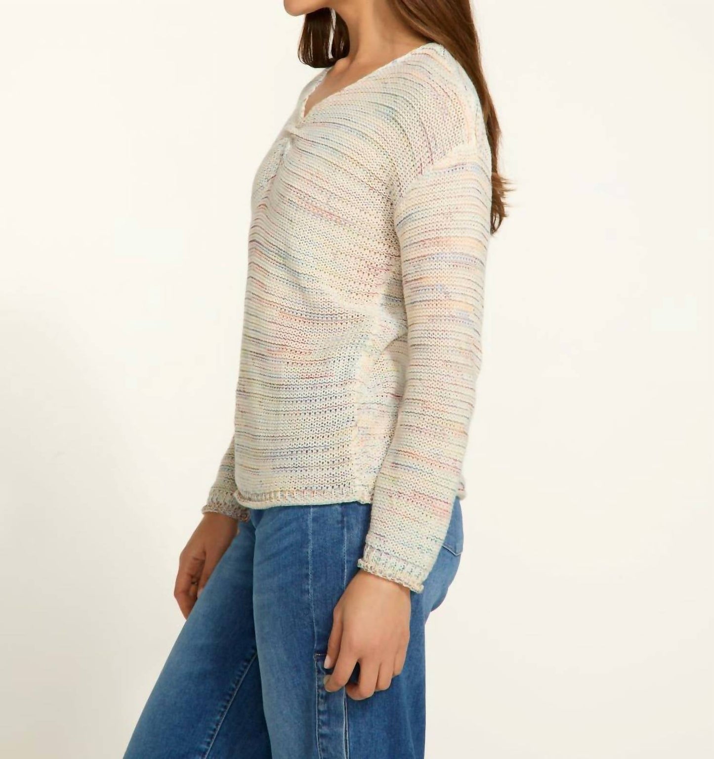 Fdj - Long Sleeve V-neck Sweater