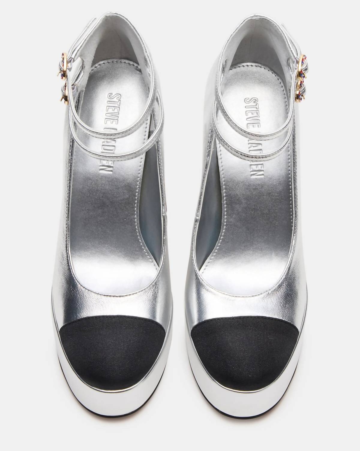 Steve Madden - Women's Peyton Genuine Leather Cap Toe Platform Hi Heels