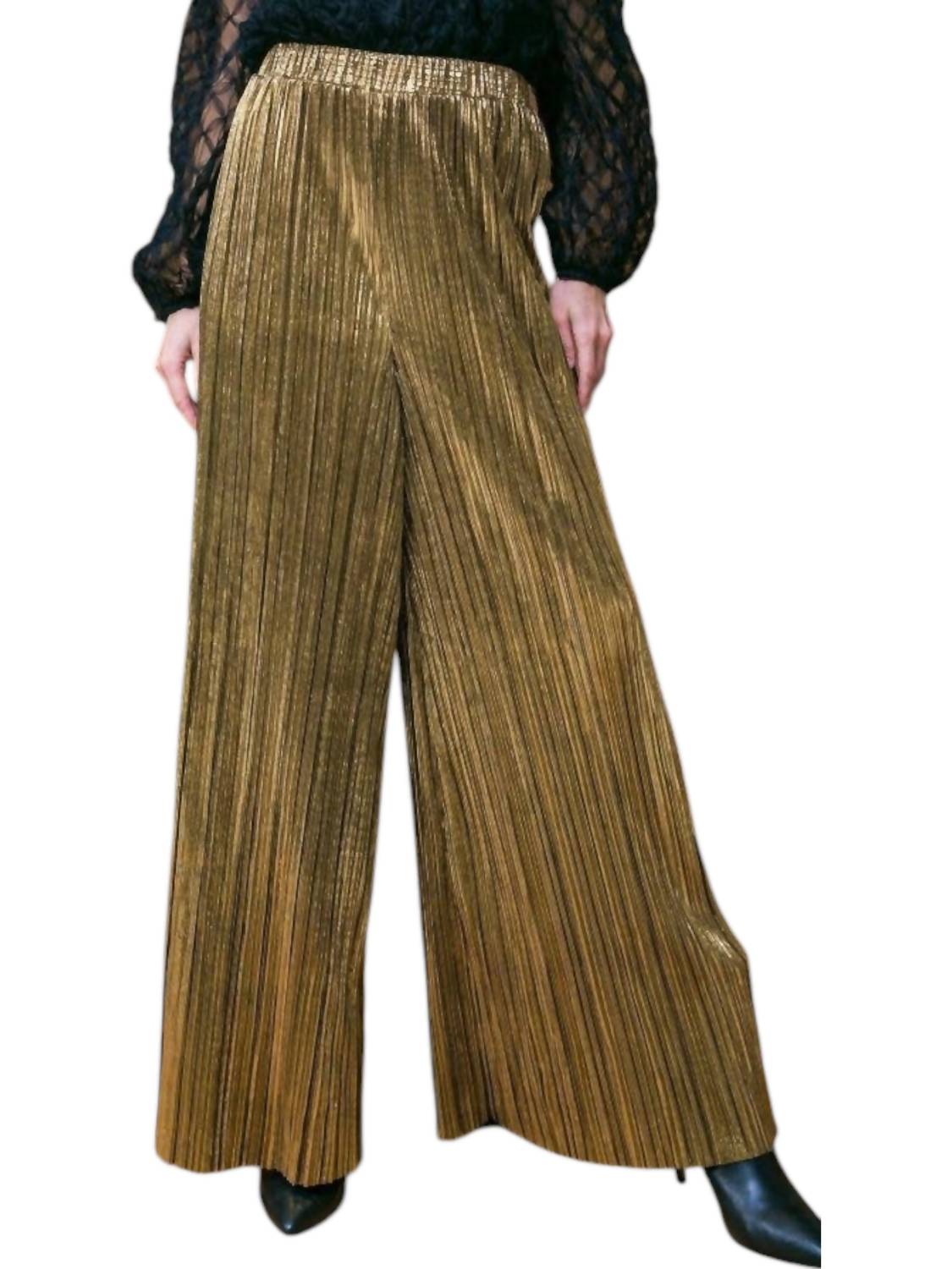Flying Tomato - Woven Pleated Pants