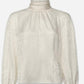 Frame - Foldover Mock Neck Blouse