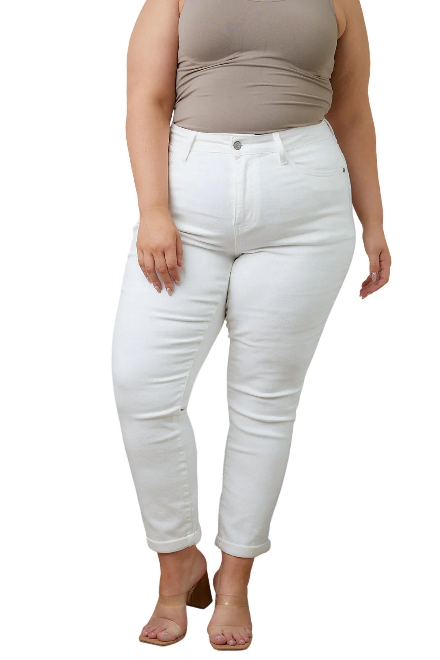 Judy Blue - Cheryl High Rise Cuffed Boyfriend Jeans