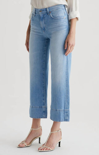 Ag Jeans - Saige Mid Rise Wide Leg Crop Jean