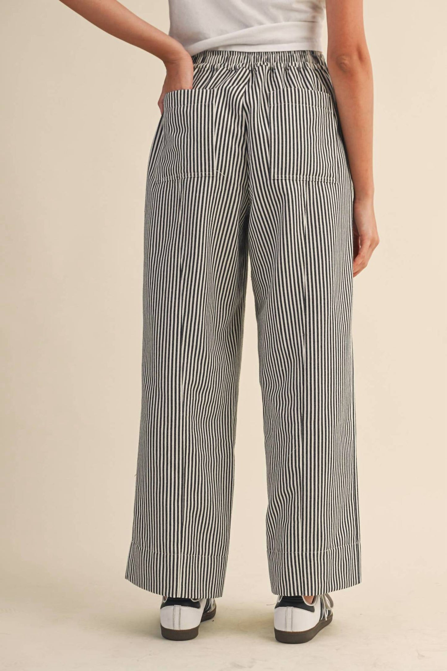&Merci - Striped Wide Leg Pants