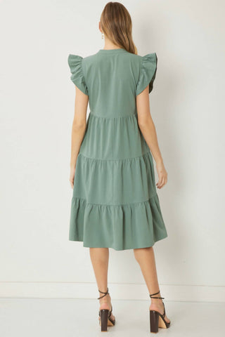 Entro - Mora Tiered Midi Dress