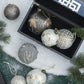 Decorative Hanging Glass Christmas Ball Ornaments - Set of 6