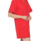 Joseph Ribkoff - Buttoned Shoulders Mini Shift Dress
