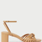Loeffler Randall - Women's Olivia Leather Knot Mid Heel Sandal