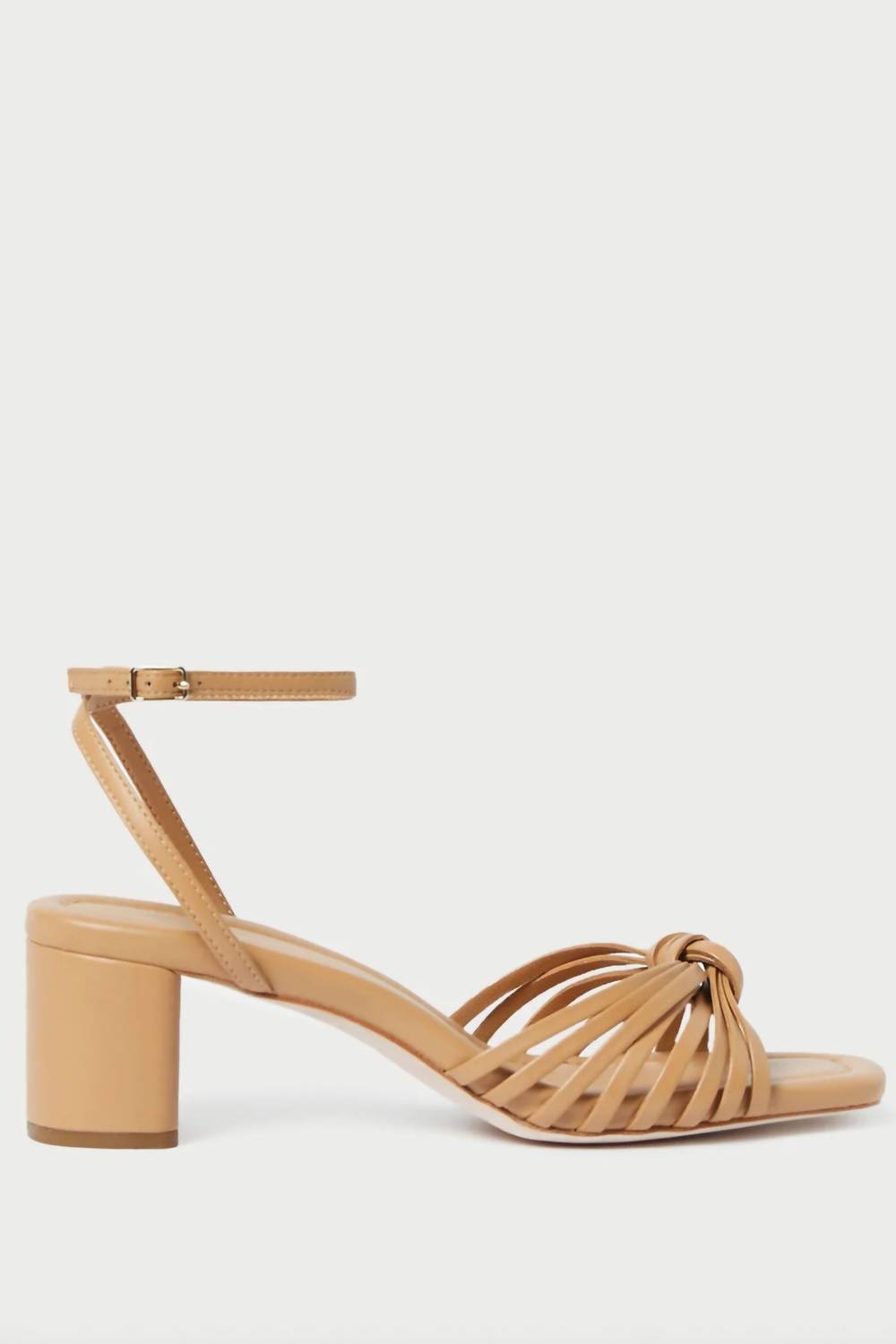 Loeffler Randall - Women's Olivia Leather Knot Mid Heel Sandal