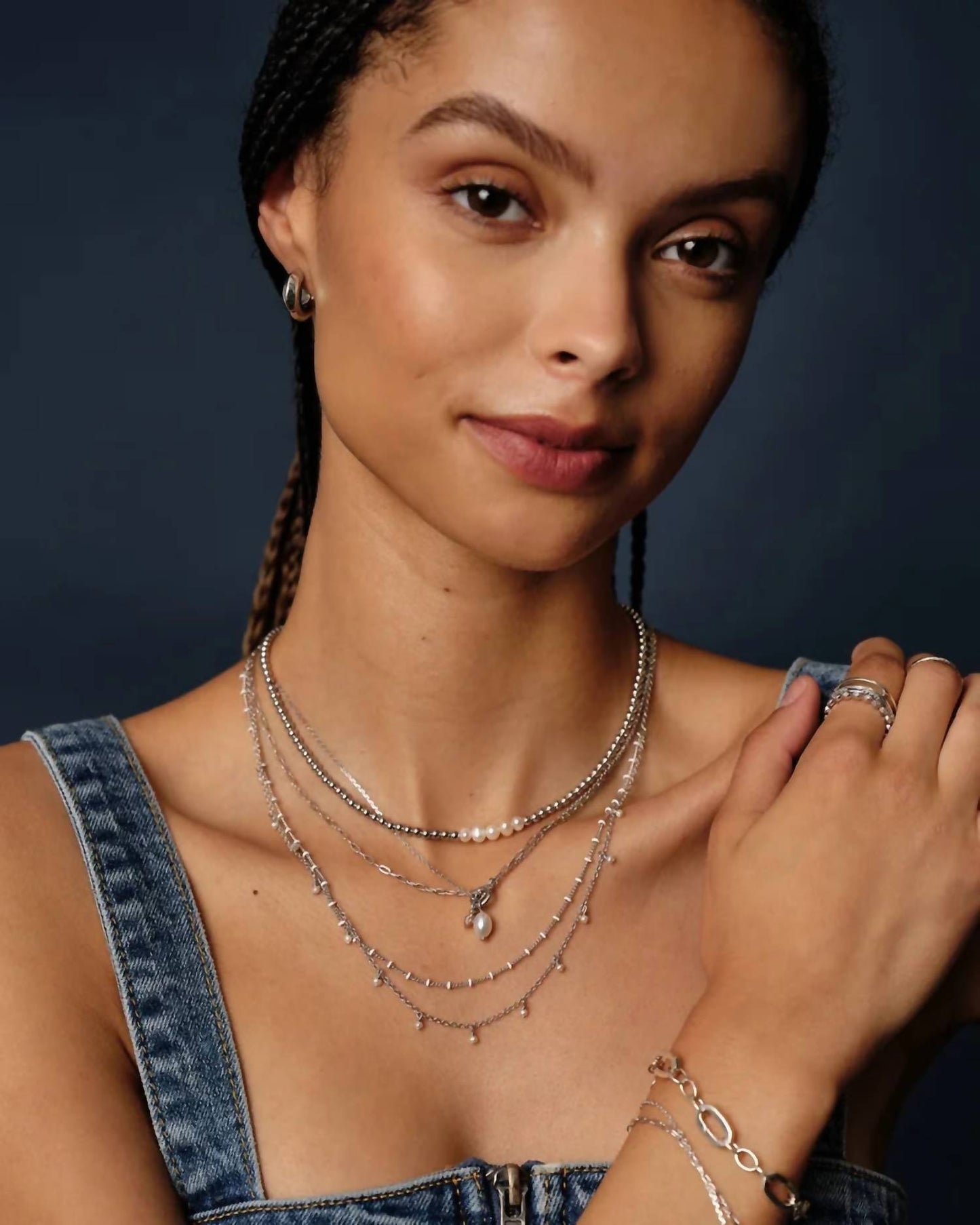 Kendra Scott - Eve Silver Multi Strand Necklace