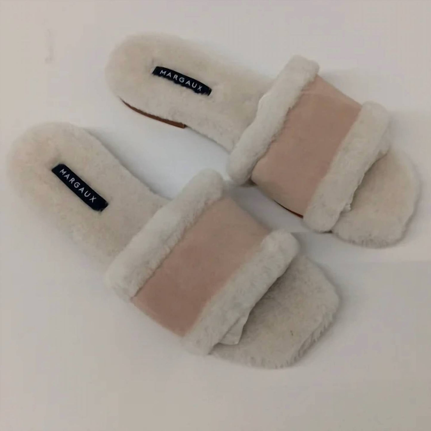 Margaux - Women's Natural Shearling Slides